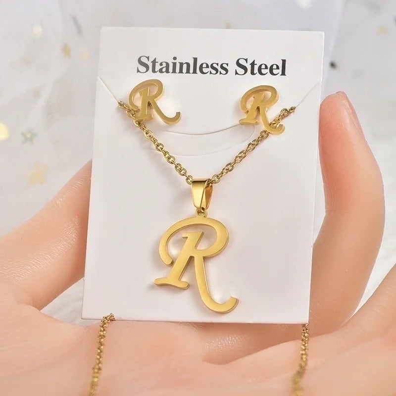 Gold R Letter set