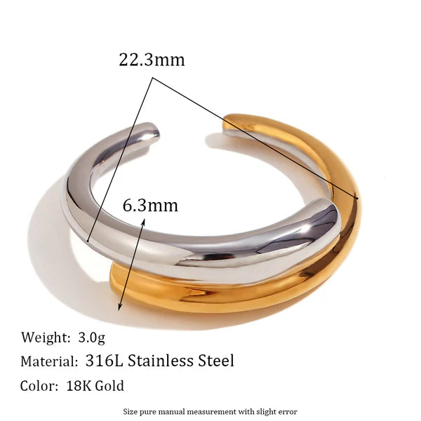 Solid Steel Golden Ring