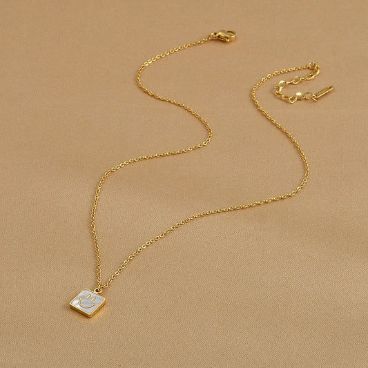 Smiley Chinese Gold Necklace