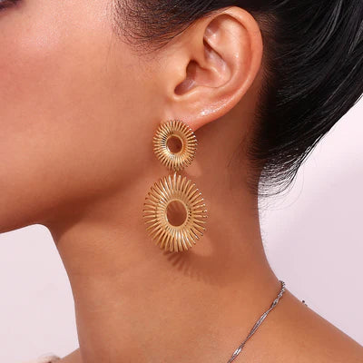 Hollow Sunshine Earrings